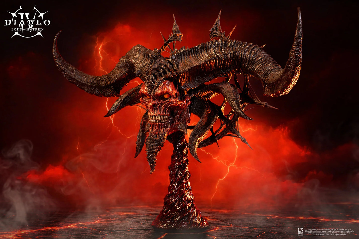 PureArts: Diablo IV Lord of Hatred - Mascara de Mephisto Replica Escala 1/2 Preventa