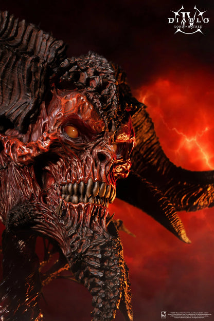 PureArts: Diablo IV Lord of Hatred - Mascara de Mephisto Replica Escala 1/2 Preventa