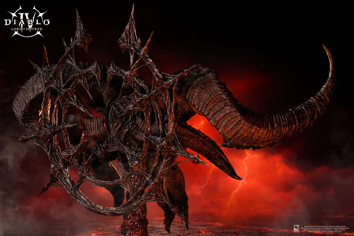PureArts: Diablo IV Lord of Hatred - Mascara de Mephisto Replica Escala 1/2 Preventa