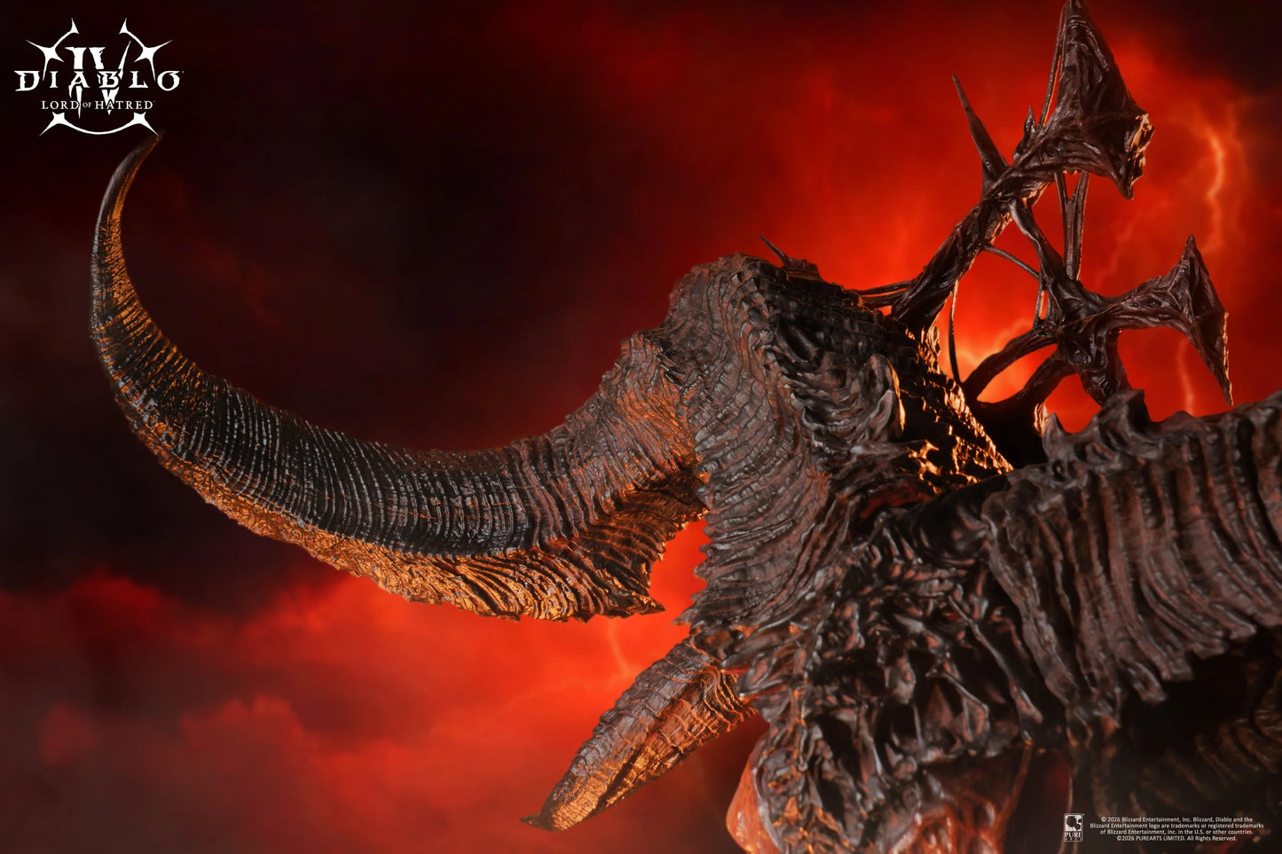 PureArts: Diablo IV Lord of Hatred - Mascara de Mephisto Replica Escala 1/2 Preventa