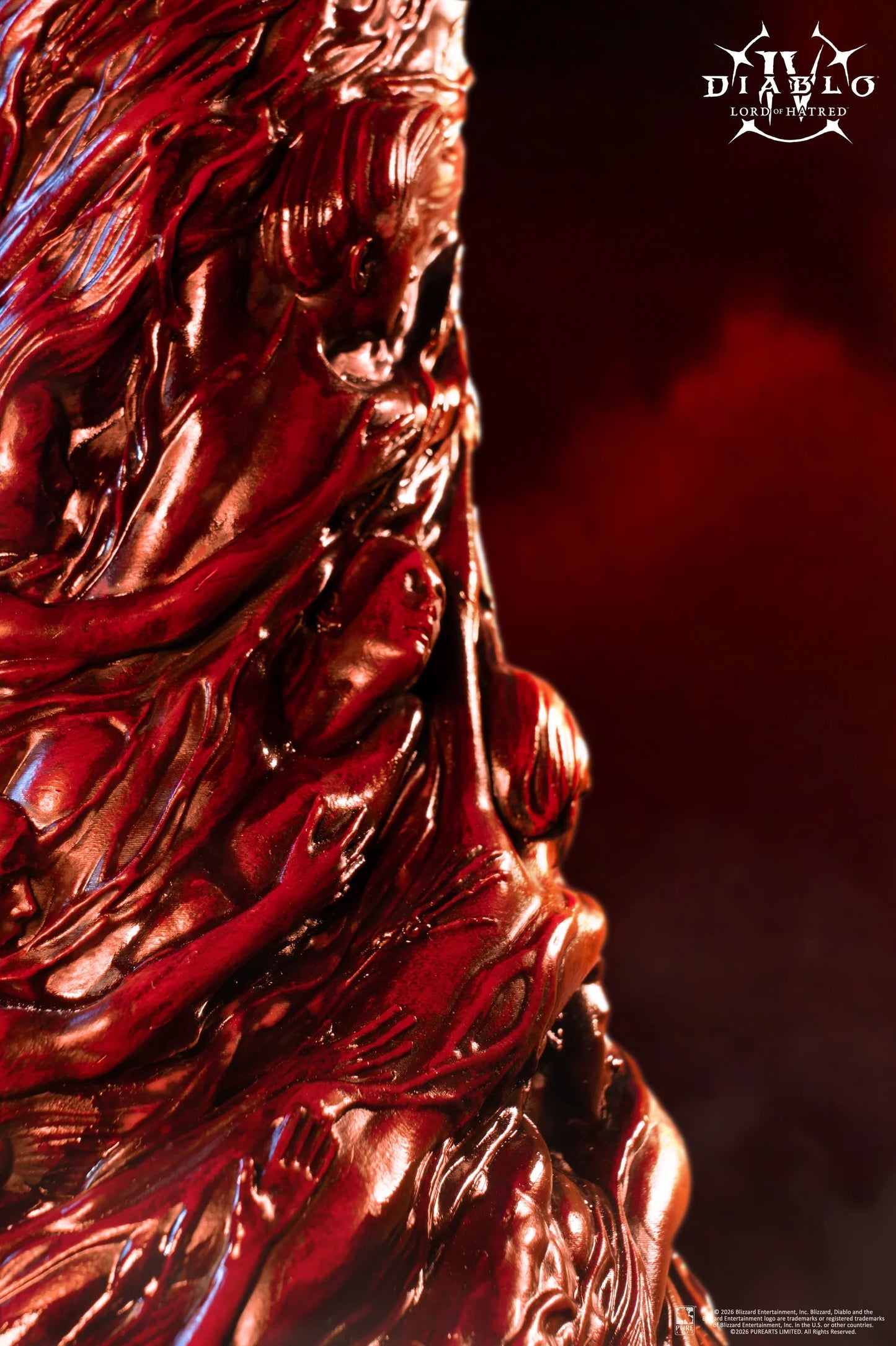 PureArts: Diablo IV Lord of Hatred - Mascara de Mephisto Replica Escala 1/2 Preventa