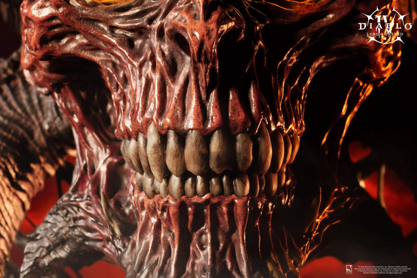 PureArts: Diablo IV Lord of Hatred - Mascara de Mephisto Replica Escala 1/2 Preventa