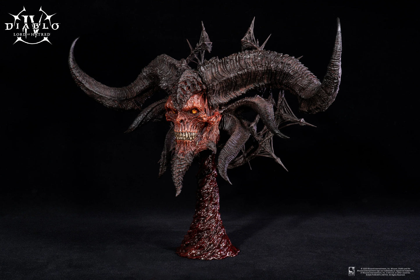 PureArts: Diablo IV Lord of Hatred - Mascara de Mephisto Replica Escala 1/2 Preventa