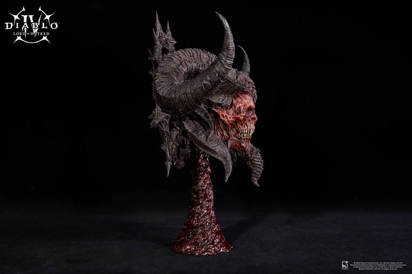 PureArts: Diablo IV Lord of Hatred - Mascara de Mephisto Replica Escala 1/2 Preventa
