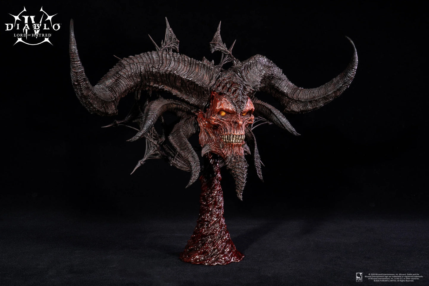 PureArts: Diablo IV Lord of Hatred - Mascara de Mephisto Replica Escala 1/2 Preventa