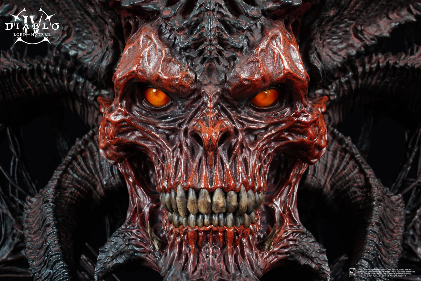 PureArts: Diablo IV Lord of Hatred - Mascara de Mephisto Replica Escala 1/2 Preventa