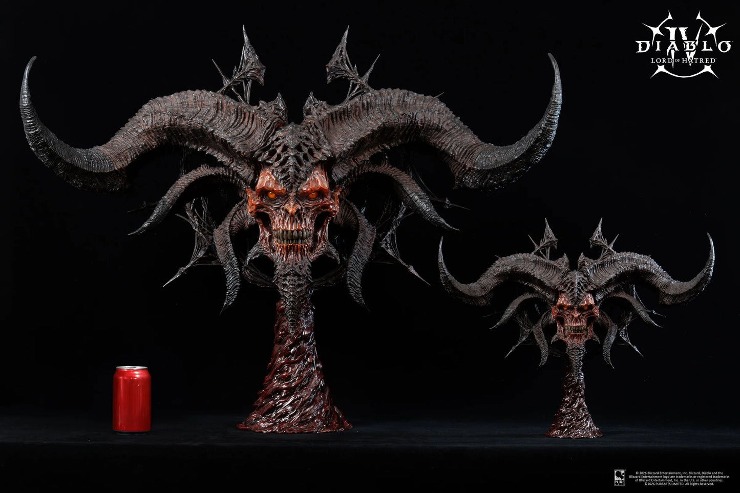 PureArts: Diablo IV Lord of Hatred - Mascara de Mephisto Replica Escala 1/2 Preventa