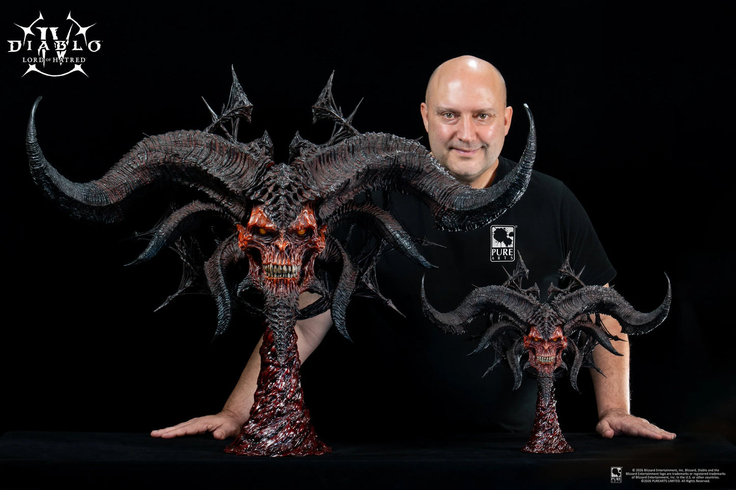 PureArts: Diablo IV Lord of Hatred - Mascara de Mephisto Replica Escala 1/2 Preventa