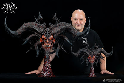 PureArts: Diablo IV Lord of Hatred - Mascara de Mephisto Replica Escala 1/2 Preventa