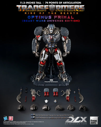 Threezero Dlx Series: Transformers Rise Of The Beasts - Optimus Primal Preventa