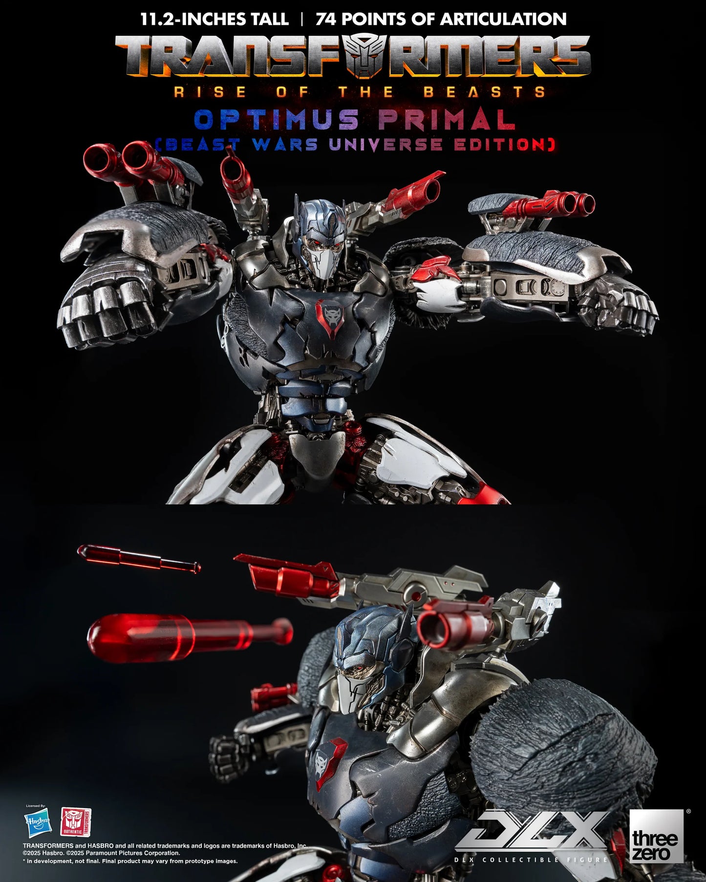 Threezero Dlx Series: Transformers Rise Of The Beasts - Optimus Primal Preventa
