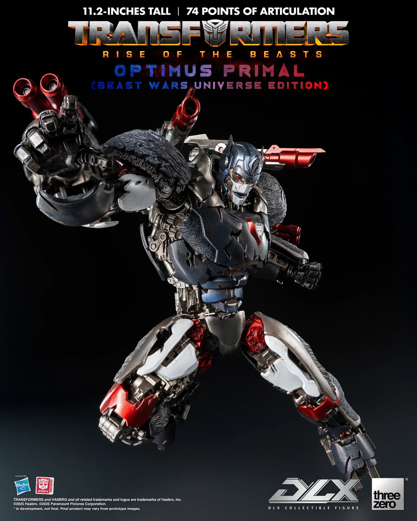 Threezero Dlx Series: Transformers Rise Of The Beasts - Optimus Primal Preventa