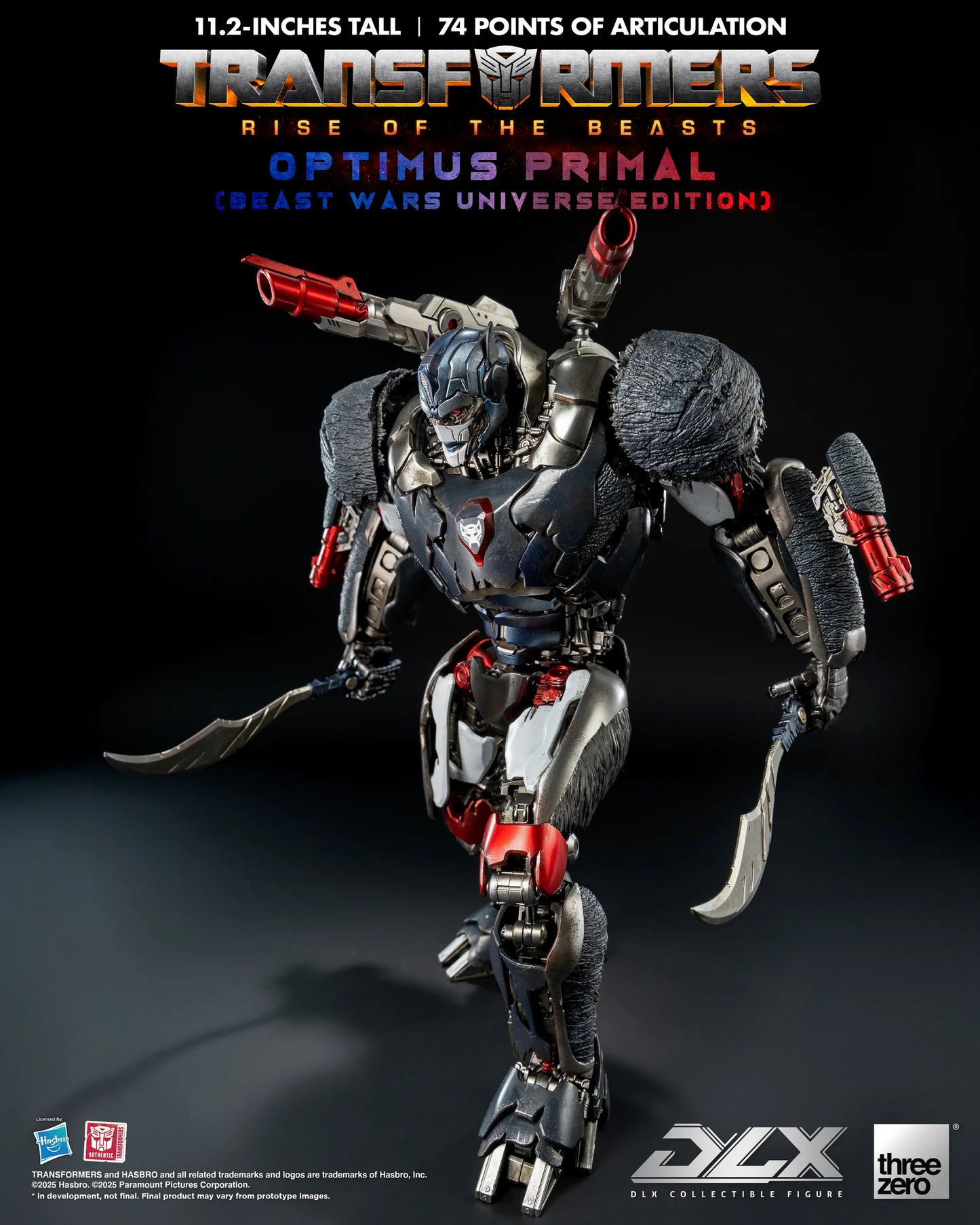 Threezero Dlx Series: Transformers Rise Of The Beasts - Optimus Primal Preventa