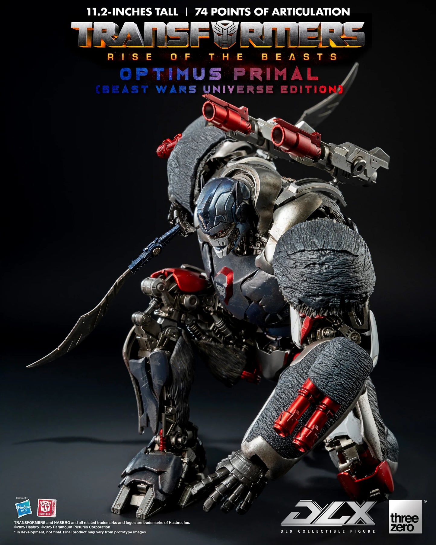 Threezero Dlx Series: Transformers Rise Of The Beasts - Optimus Primal Preventa
