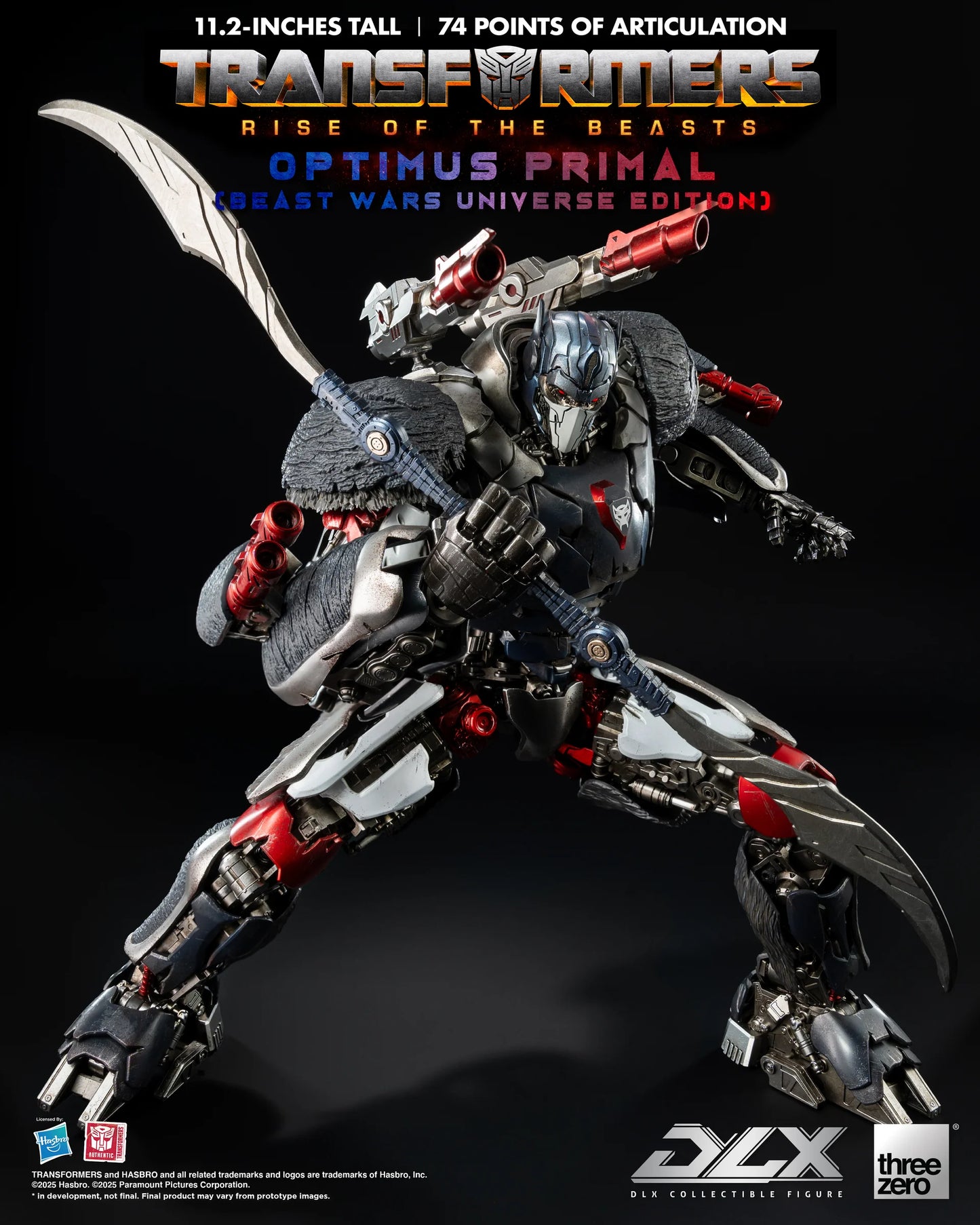 Threezero Dlx Series: Transformers Rise Of The Beasts - Optimus Primal Preventa