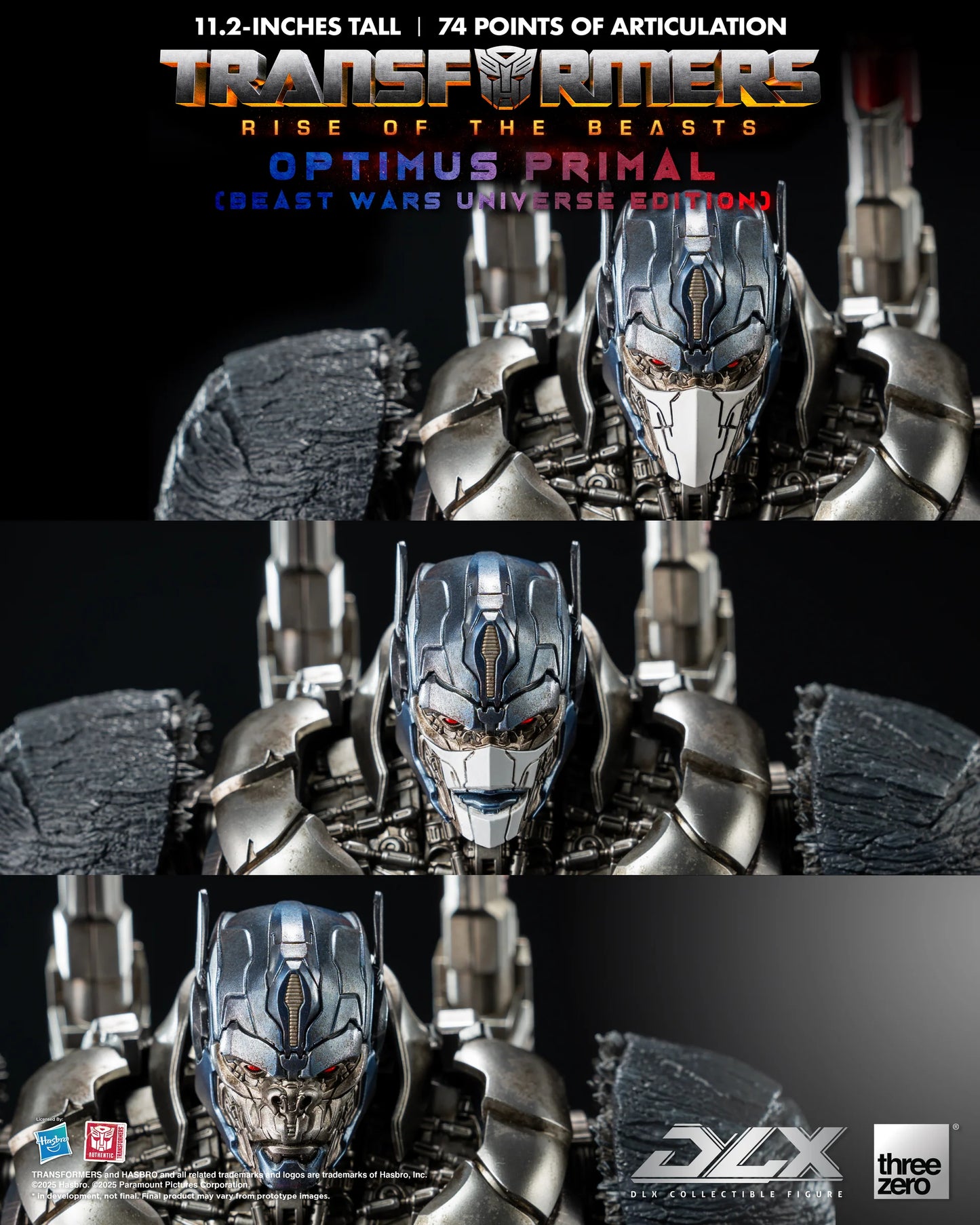 Threezero Dlx Series: Transformers Rise Of The Beasts - Optimus Primal Preventa
