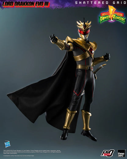 Threezero Figzero: Mighty Morphin Power Rangers Shattered Grid - Lord Drakkon Evo III Escala 1/6 Preventa