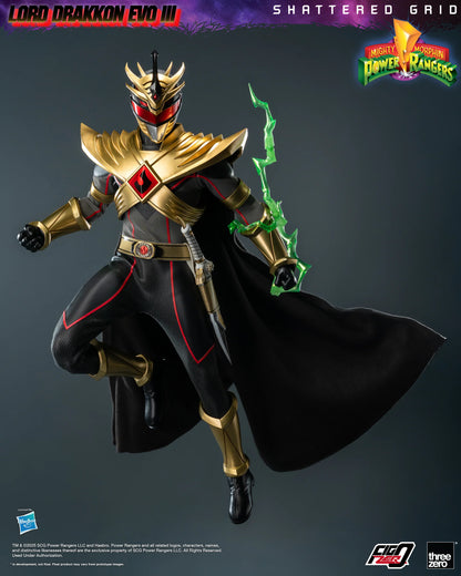 Threezero Figzero: Mighty Morphin Power Rangers Shattered Grid - Lord Drakkon Evo III Escala 1/6 Preventa