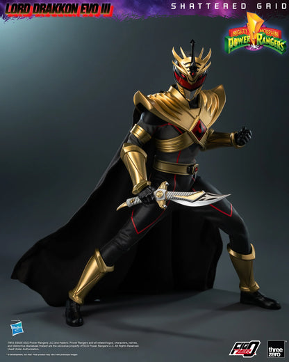 Threezero Figzero: Mighty Morphin Power Rangers Shattered Grid - Lord Drakkon Evo III Escala 1/6 Preventa