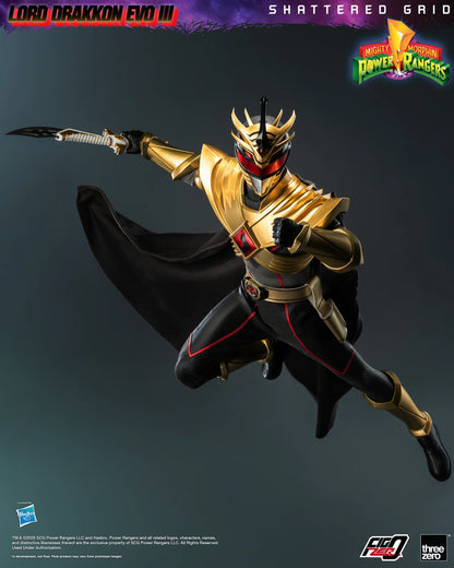 Threezero Figzero: Mighty Morphin Power Rangers Shattered Grid - Lord Drakkon Evo III Escala 1/6 Preventa
