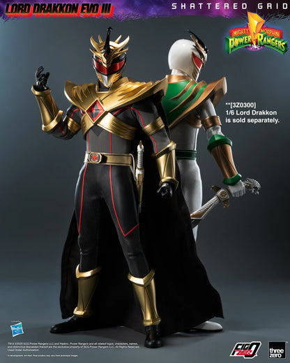 Threezero Figzero: Mighty Morphin Power Rangers Shattered Grid - Lord Drakkon Evo III Escala 1/6 Preventa