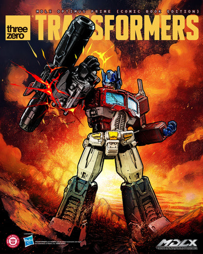Threezero Mdlx Series: Transformers - Optimus Prime Edicion Comic Preventa