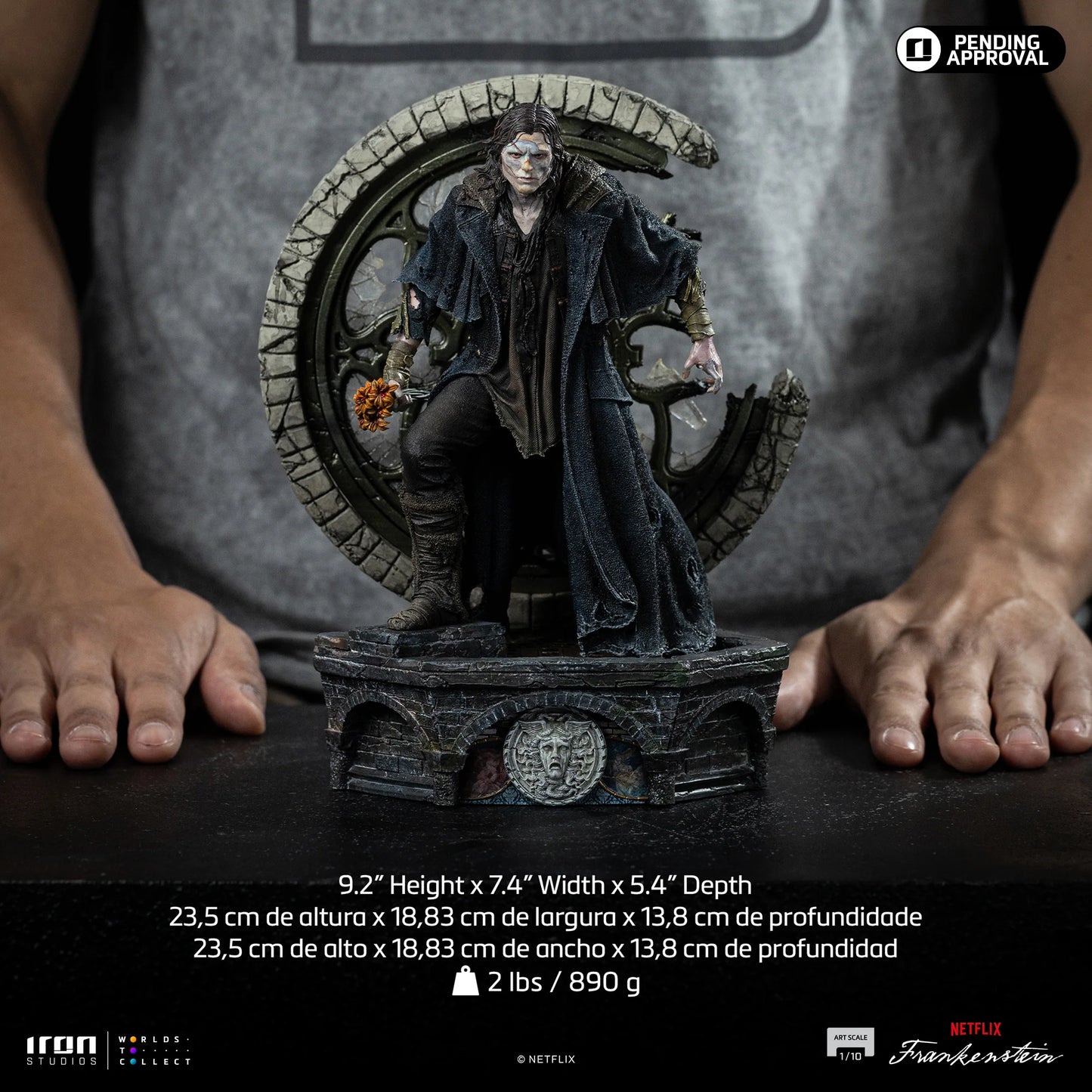 IRON Studios: Frankenstein - Monstruo de Frankenstein Escala de Arte 1/10 Preventa