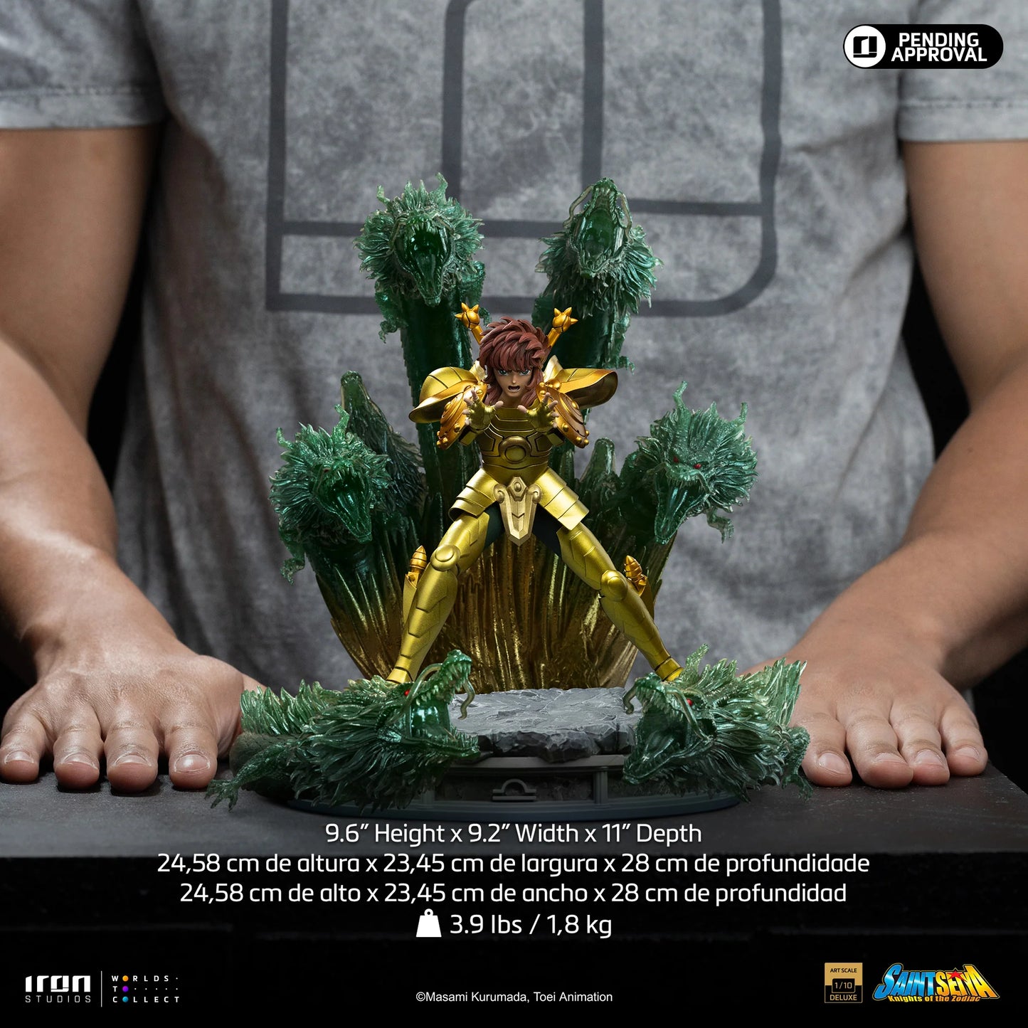 IRON Studios: Los Caballeros Del Zodiaco - Dohko de Libra Deluxe Escala de Arte 1/10 Preventa