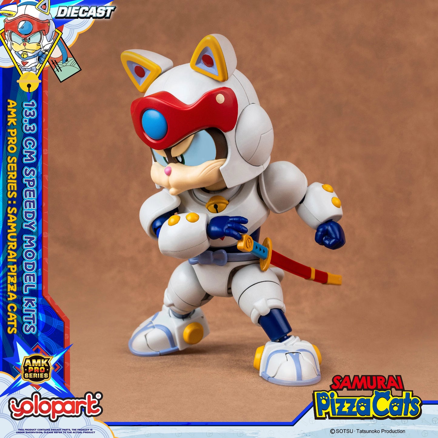 Yolopart AMK PRO Series Gatos Samurai Pizza Cats Speedy Ceviche
