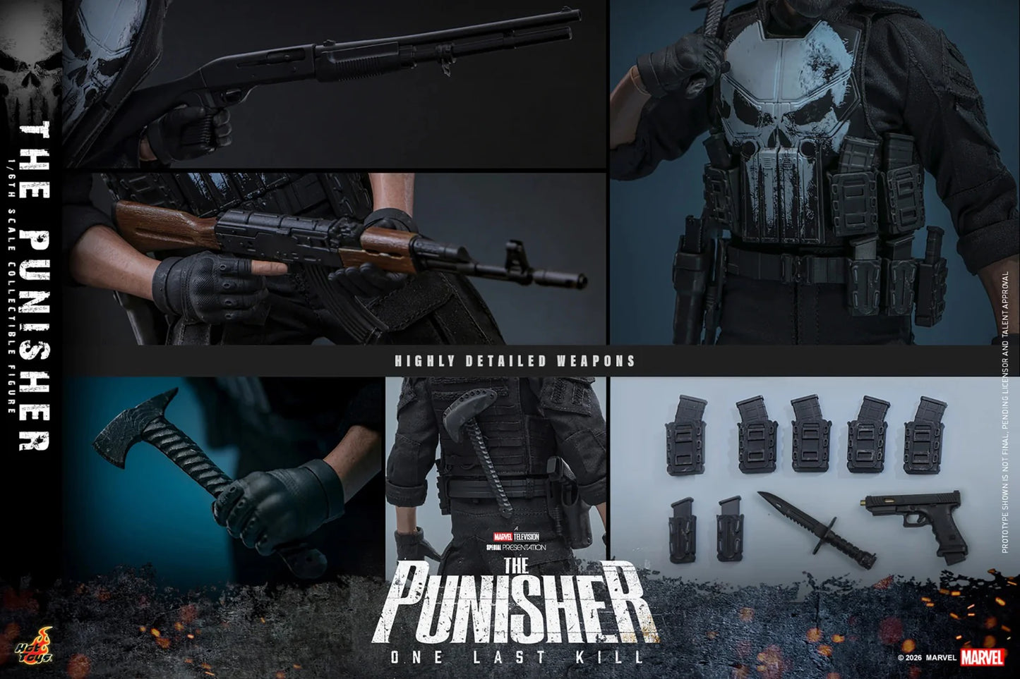 Hot toys Television Masterpiece Series: Marvel The Punisher One Last Kill - Punisher Escala 1/6 Preventa