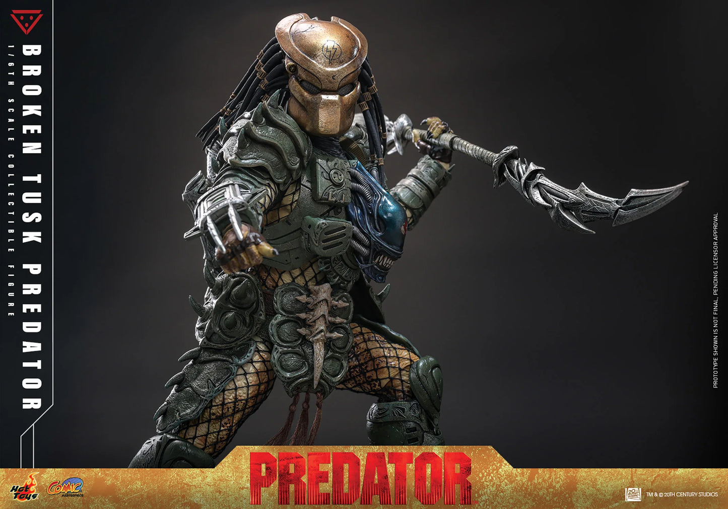 Hot Toys Comics Masterpiece Series: Aliens vs Predator - Broken Tusk Predator Escala 1/6 Preventa