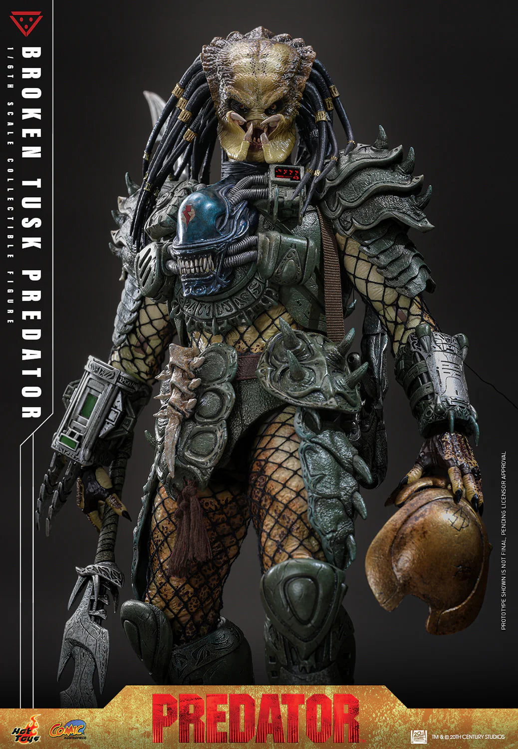 Hot Toys Comics Masterpiece Series: Aliens vs Predator - Broken Tusk Predator Escala 1/6 Preventa