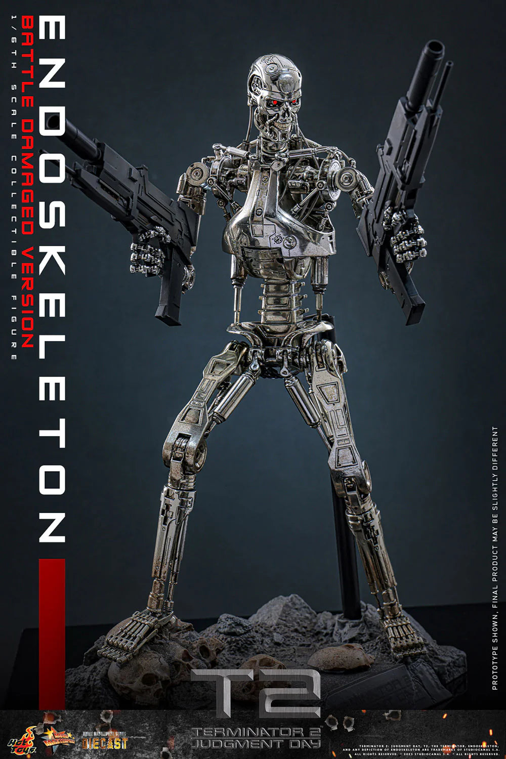 Hot Toys Movie Masterpiece Series: Terminator 2 El Juicio Final - Endoskeleton Escala 1/6 Preventa