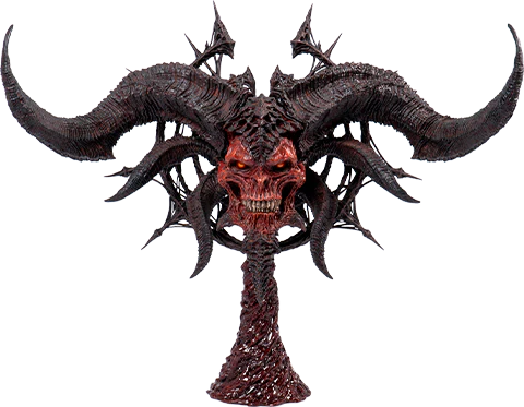 PureArts: Diablo IV Lord of Hatred - Mascara de Mephisto Replica Escala 1/2 Preventa